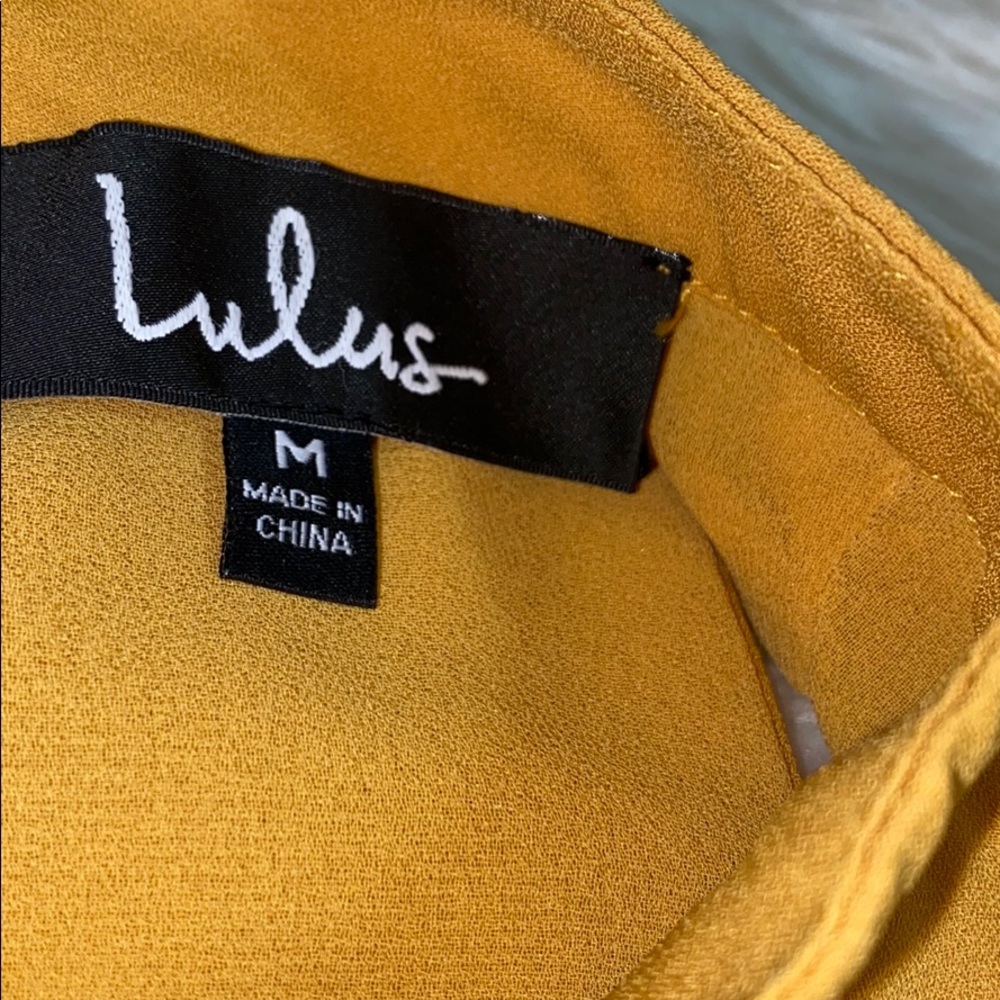 Sold🤗Lulu’s groove thing golden yellowdress - Picture 6 of 7